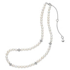 Blossom Flyte Honey Flower Rice Pearl Station Necklace