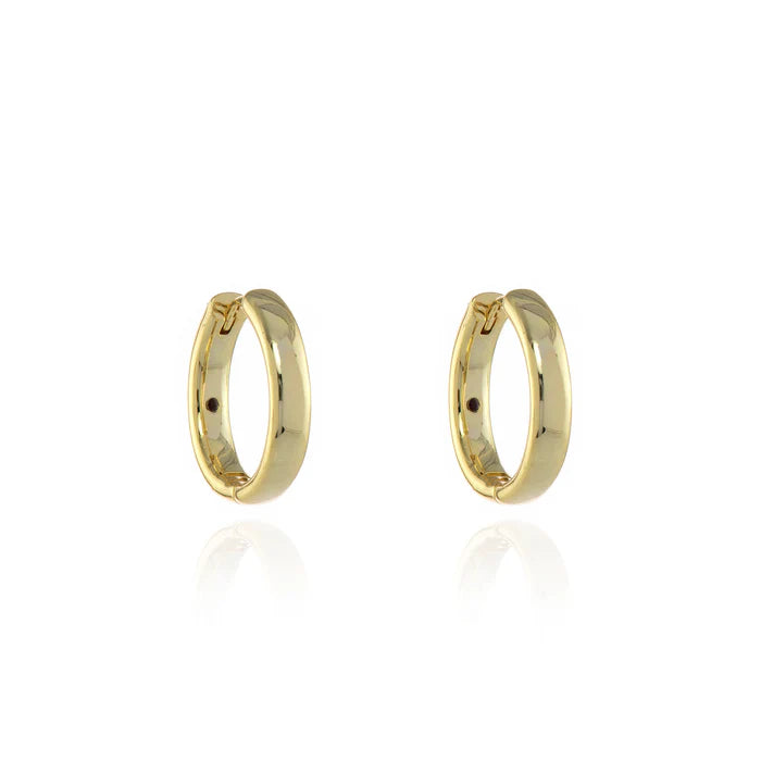Sabrina Medium 18mm Gold Hoops