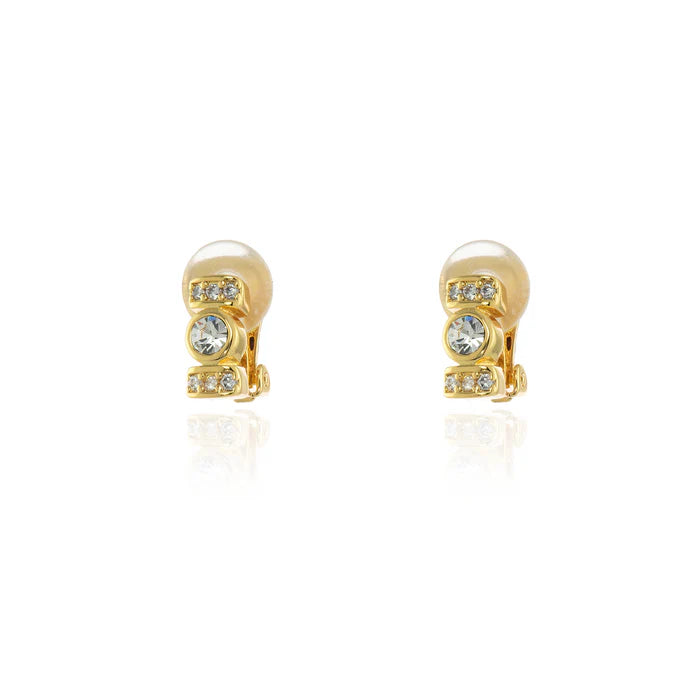 Terri Gold Clip On Earrings