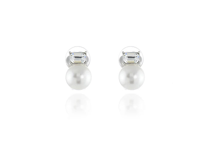 Corin Clip On Earrings Platinum Plated