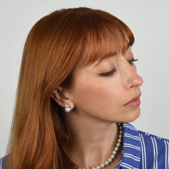 Corin Clip On Earrings Platinum Plated
