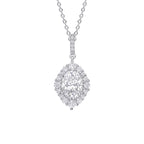 Diamonfire Oval Cluster Pendant