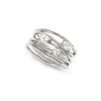 Nomination Rebel Art Silver Band Ring with White CZ