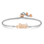 MILLELUCI Rose Gold Tone Best Friends Bracelet