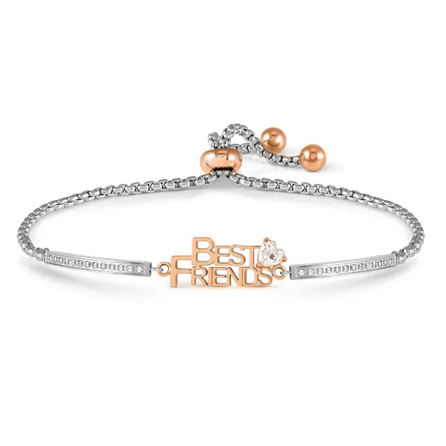 MILLELUCI Rose Gold Tone Best Friends Bracelet