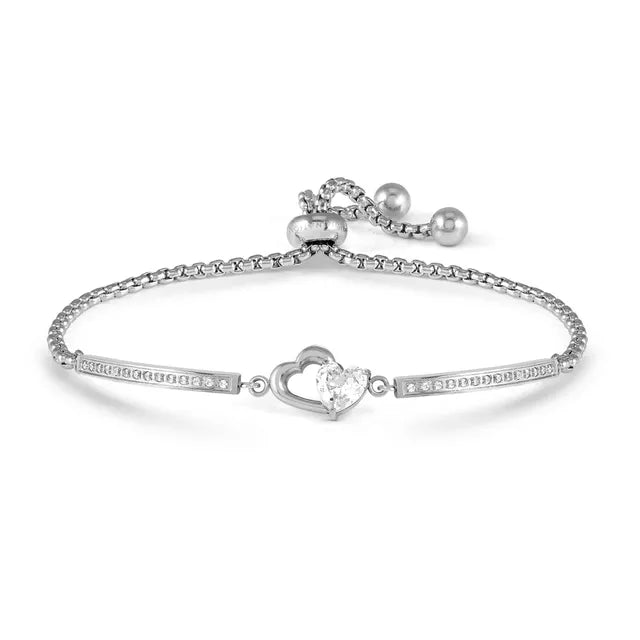 MILLELUCI Double Heart Bracelet