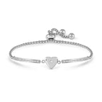 MILLELUCI Raised Heart Bracelet