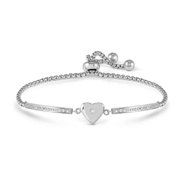 MILLELUCI Raised Heart Bracelet