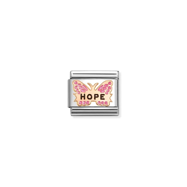 Nomination Fucsia Butterfly HOPE Charm
