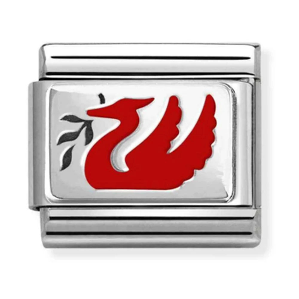 Nomination Classic Silver Liver Bird Charm