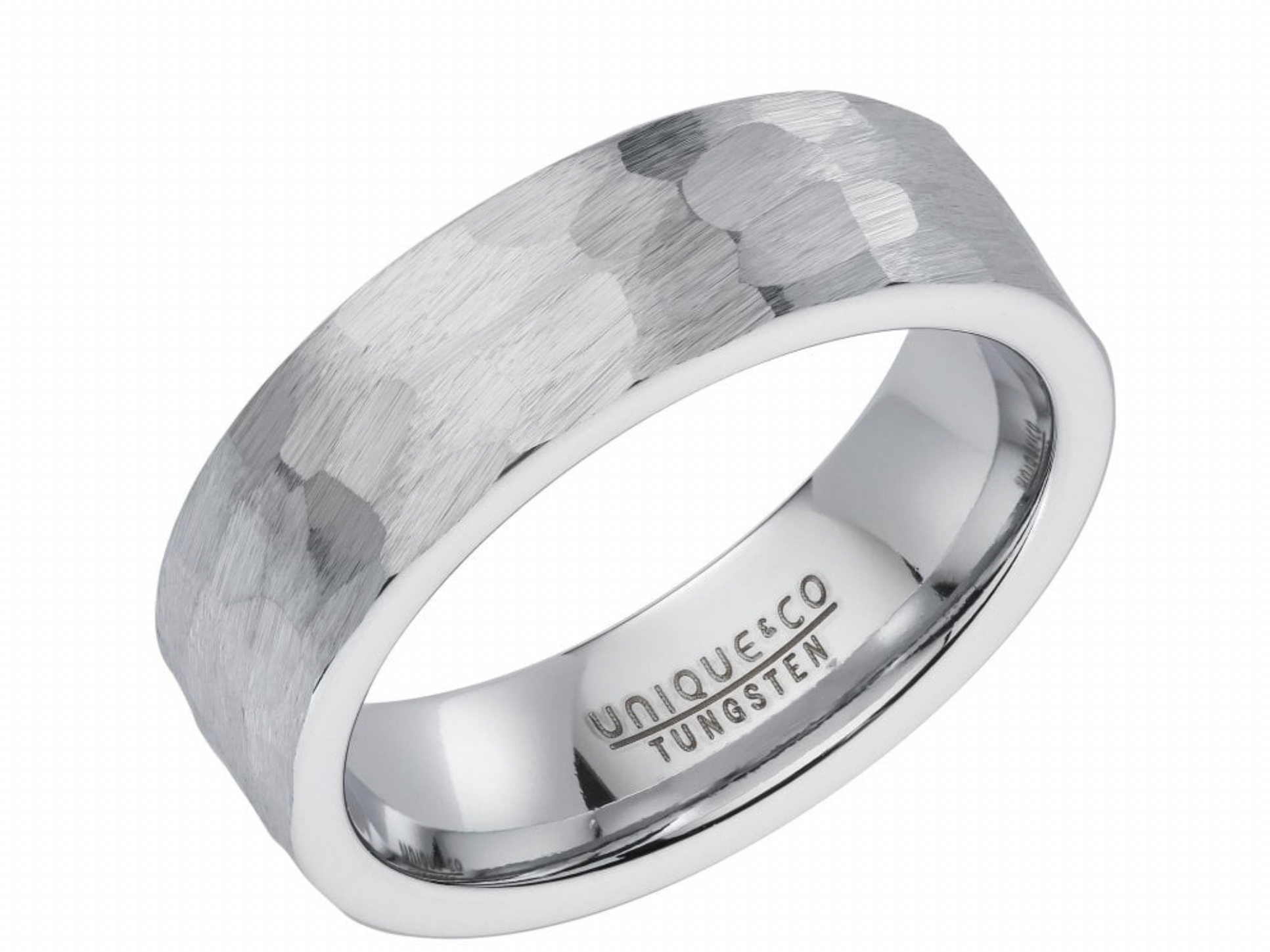 Tungsten Ring with Hammered Effect TUR-212