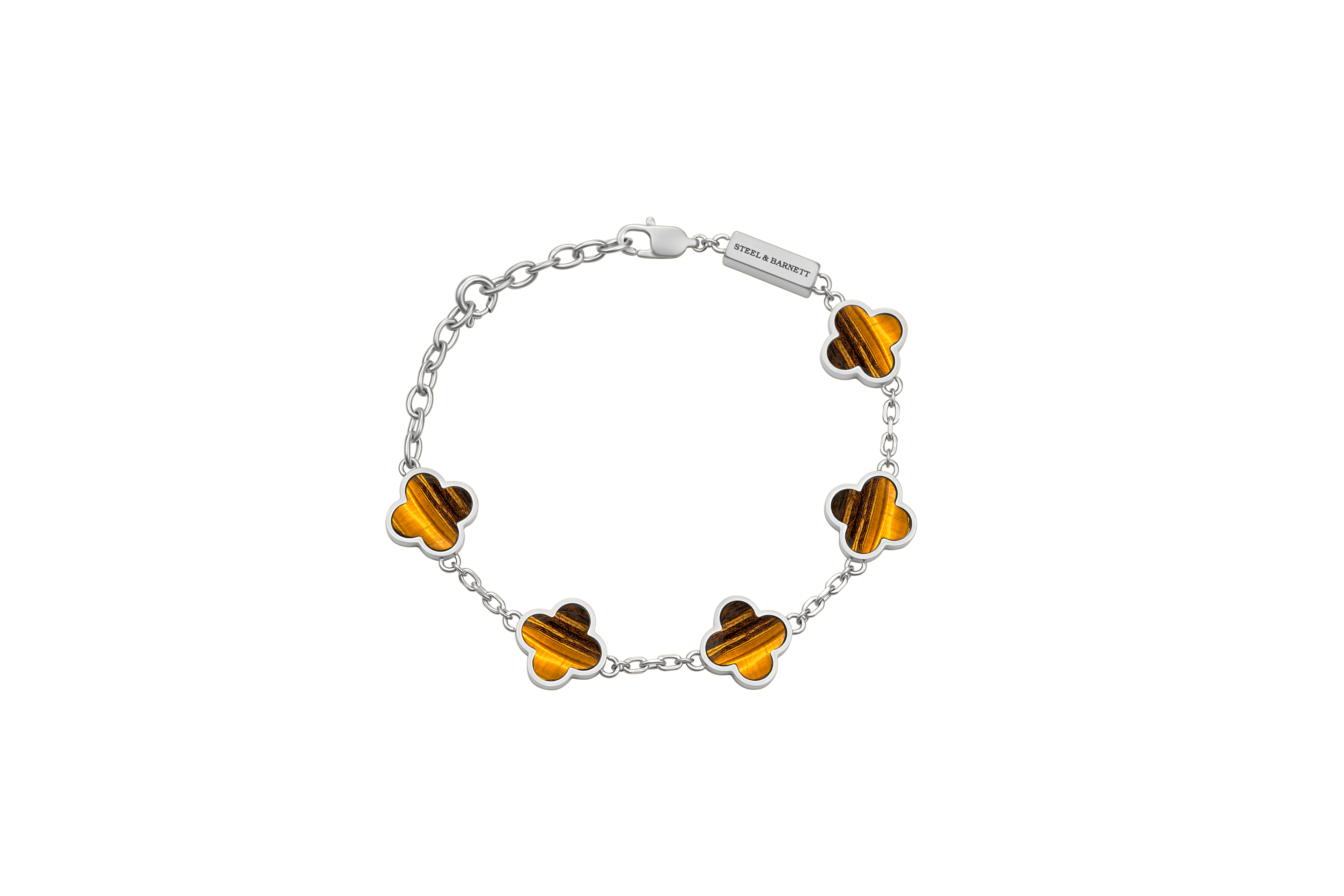 Clover Bracelet Tigers Eye
