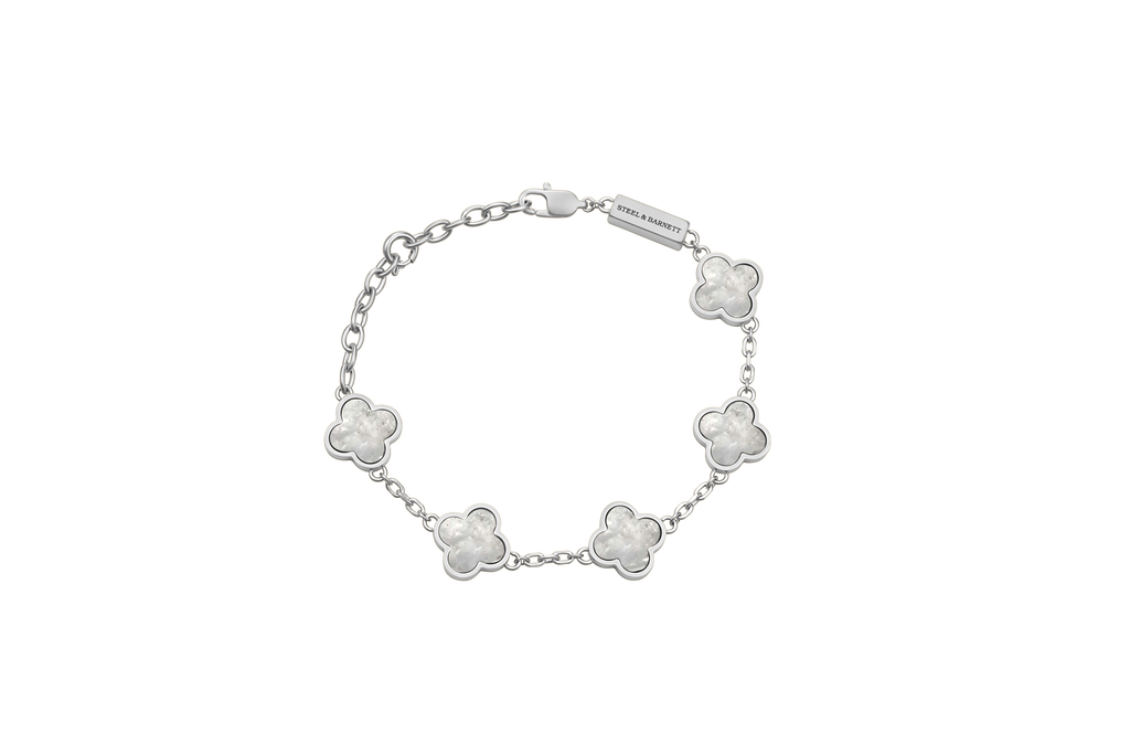 Clover Bracelet Natural White