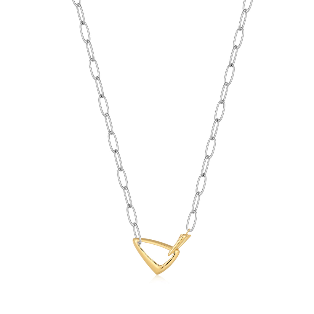 Silver Arrow Link Chunky Chain Necklace N049-04T