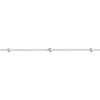 Silver Trace And Ball Chain N4493