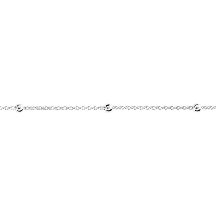 Silver Trace And Ball Chain N4493