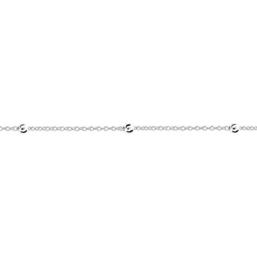 Silver Trace And Ball Chain N4493