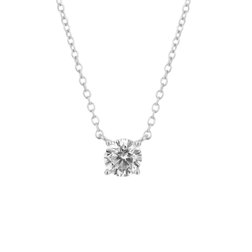 Four Claw Solitaire Diamonfire Zirconia Necklace N4553