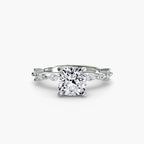 Solitaire with Eternity Pavé