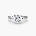 Solitaire with Eternity Pavé
