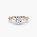 Solitaire with Eternity Pavé