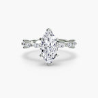 Solitaire with Eternity Pavé