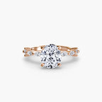 Solitaire with Eternity Pavé