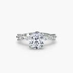 Solitaire with Eternity Pavé
