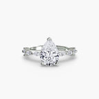 Solitaire with Eternity Pavé