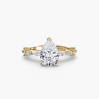 Solitaire with Eternity Pavé
