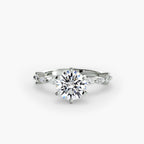 Solitaire with Eternity Pavé