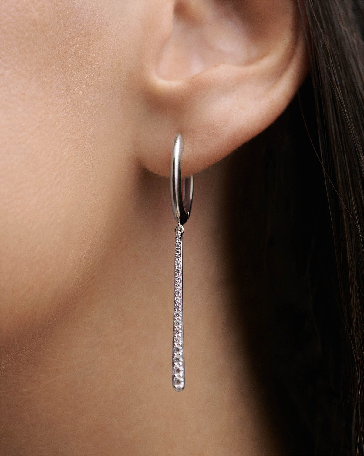 Olga Silver Hoops