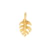 Load image into Gallery viewer, Gold Plated Palm Leaf Pendant Charm
