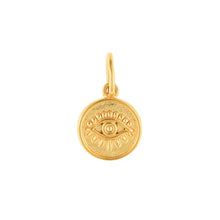 Load image into Gallery viewer, Gold Evil Eye Charm Pendant Charm

