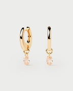 Peach Lily Hoops