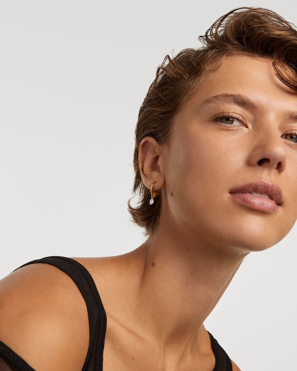 Peach Lily Hoops