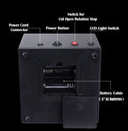 Double Watch Winder Black Wood & Black