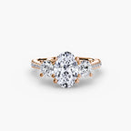 Three-Stone with Pavé Band