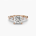 The Floral Accent Solitaire