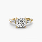 The Floral Accent Solitaire