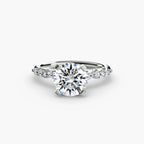The Floral Accent Solitaire