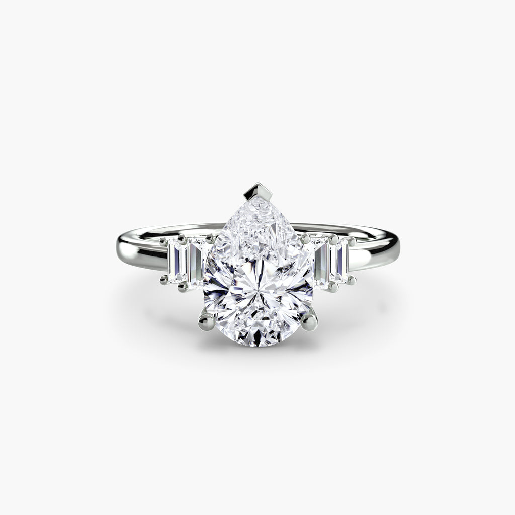 Baguette Accent Solitaire