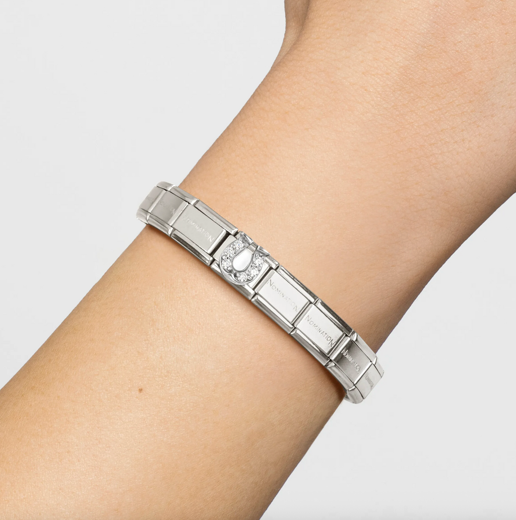 Nomination Silver CZ Horseshoe