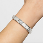 Nomination Silver CZ White drop