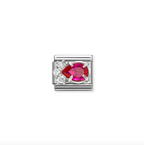 Nomination Silver CZ Red drop