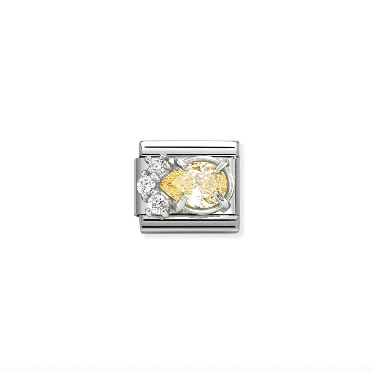 Nomination Silver CZ Yellow drop