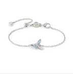 SHINE ME UP bracelet in 925 silver and cubic zirconia Blue Dragonfly Bracelet