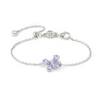 SHINE ME UP bracelet in 925 silver and cubic zirconia White/Lilac Butterfly