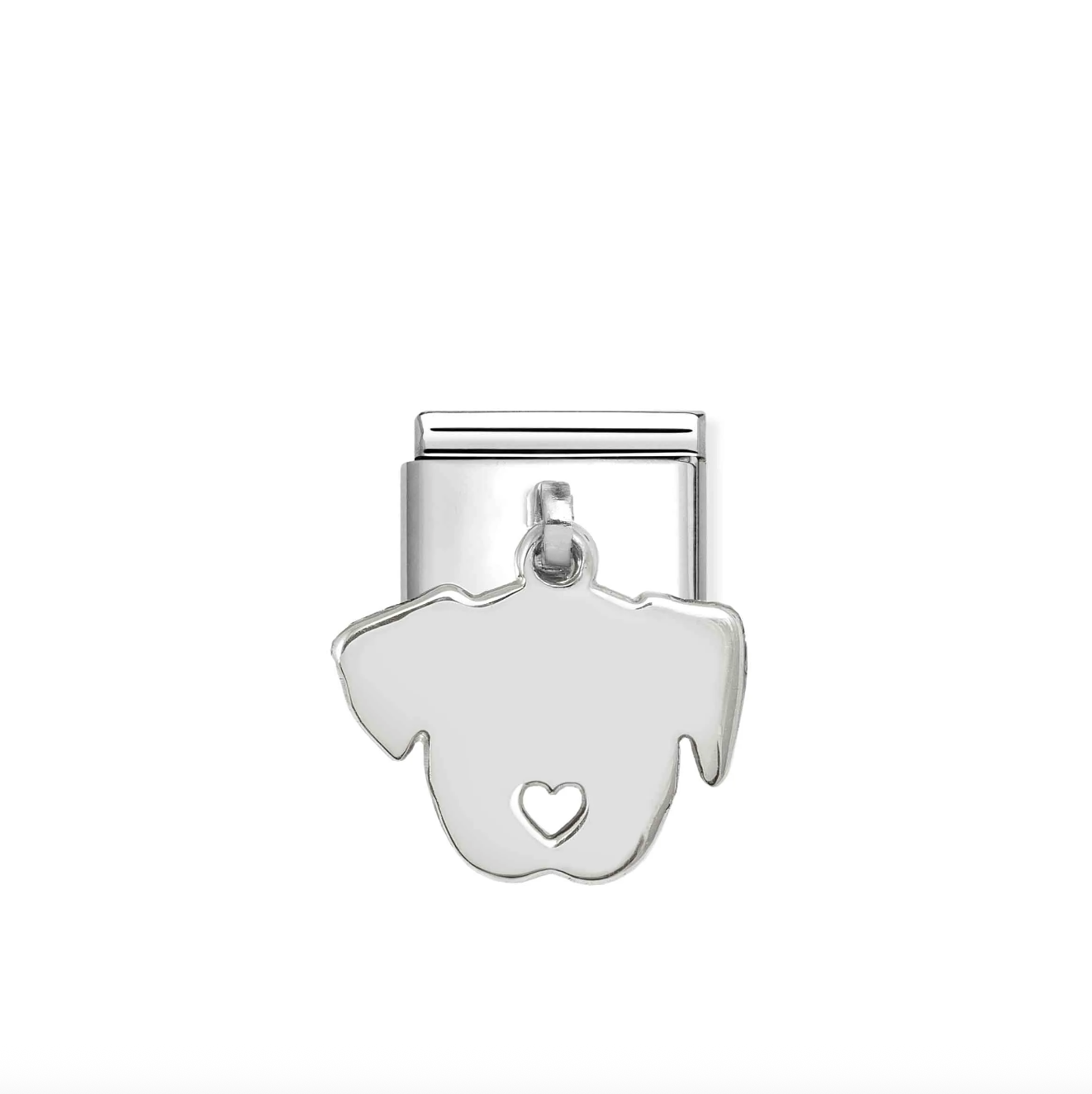 Nomination Silver Hanging Dog Charm