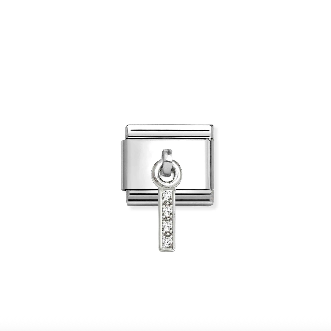 Nomination Silver CZ Hanging Letter I